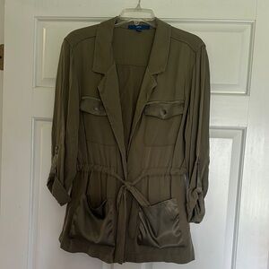 Apt. 9 Green Utility Jacket with Adjustable Sleeves